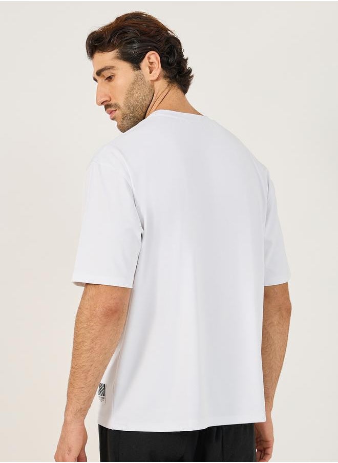 Oversized Scuba Patch Detail T-Shirt