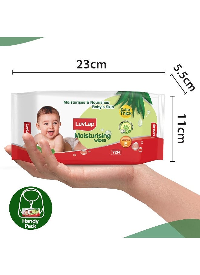 Luv Lap Paraben Free Extra Thick Baby Wipes with Aloe Vera