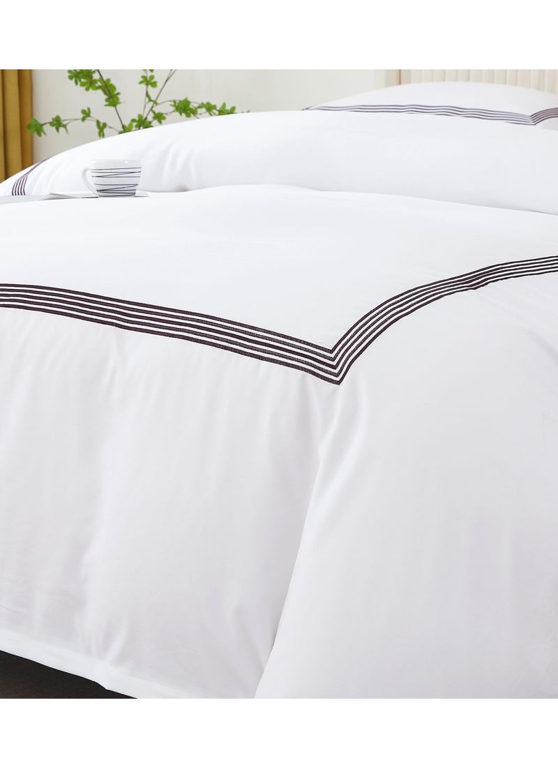 MMM HOME Embroidered 6pcs Super King/King/Single size High Cotton Hotel Master Quality Bedding Set Duvet Cover/Bedsheet/Pillow covers set