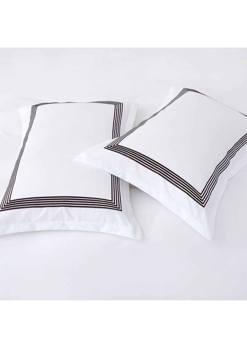 MMM HOME Embroidered 6pcs Super King/King/Single size High Cotton Hotel Master Quality Bedding Set Duvet Cover/Bedsheet/Pillow covers set