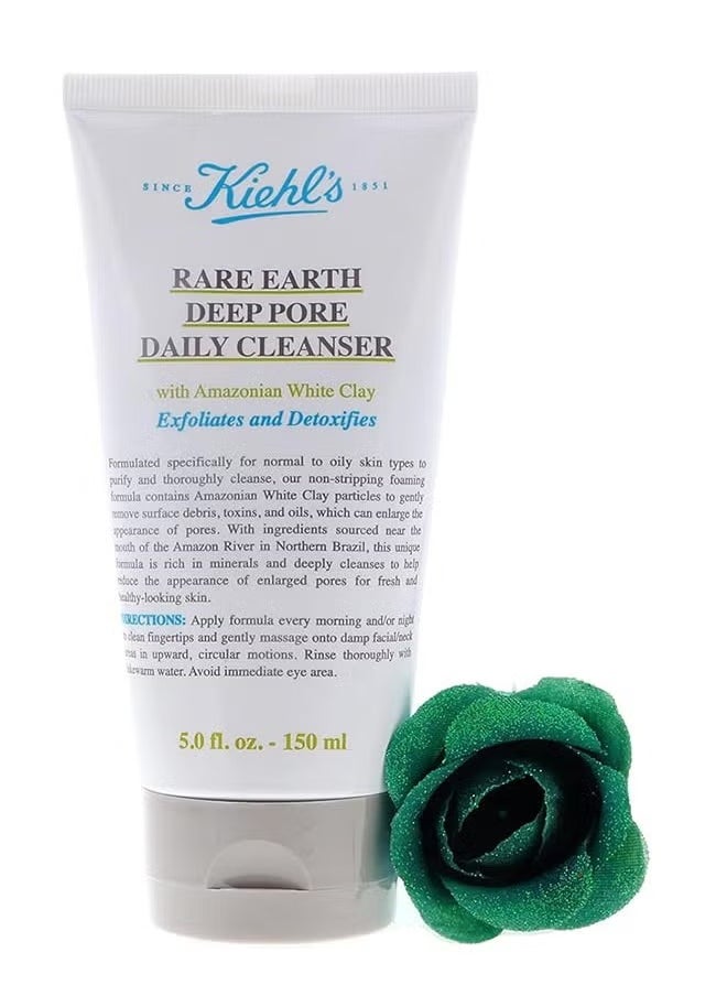 Rare Earth Deep Pore Daily Cleanser 150ml, with White Clay, Exfoliates and Detoxifies