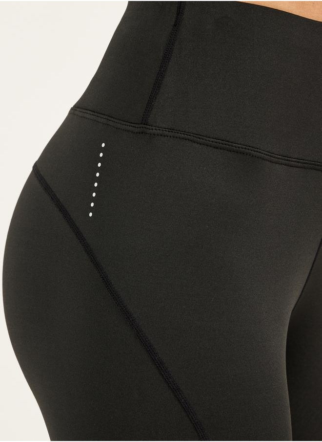 Knee Reflective Detail Full Length Leggings