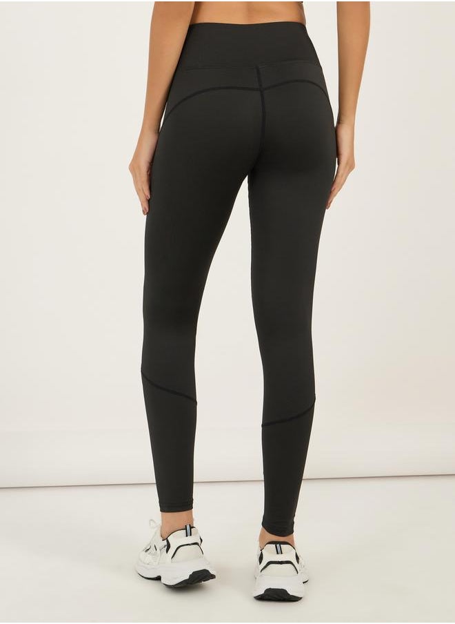 Knee Reflective Detail Full Length Leggings