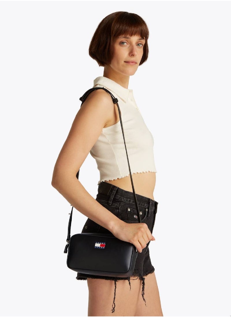Women's Must Crossover Convertible Camera Bag - Faux Leather, Black
