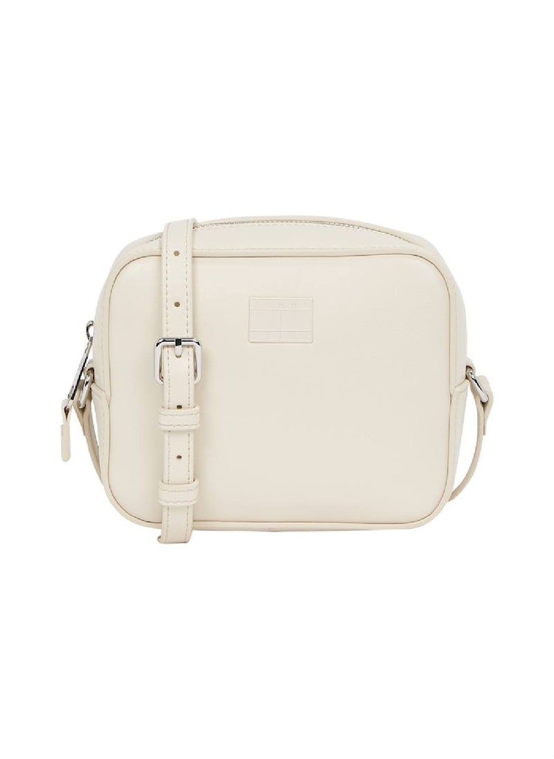 Women's Must Crossover Camera Bag - Faux Leather, White