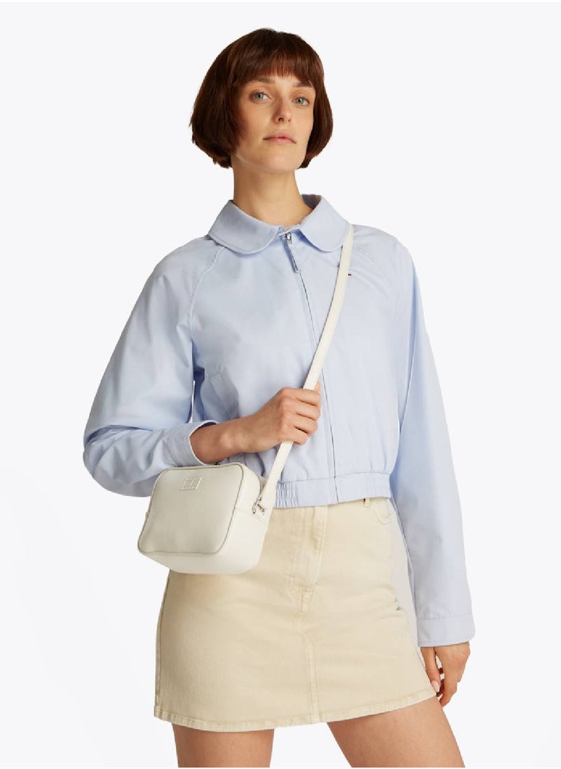 Women's Must Crossover Camera Bag - Faux Leather, White