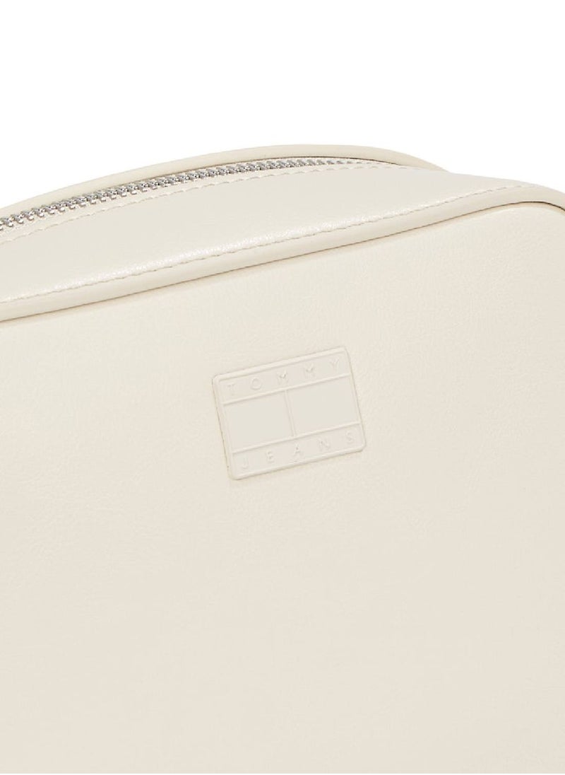 Women's Must Crossover Camera Bag - Faux Leather, White