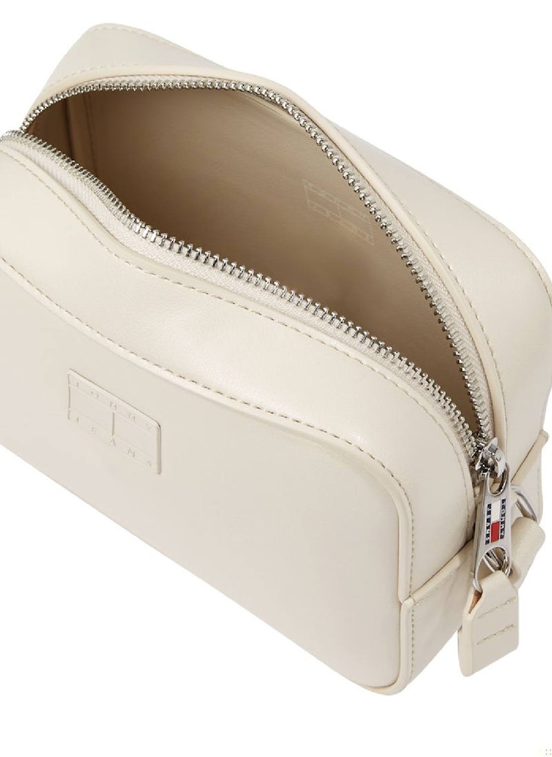 Women's Must Crossover Camera Bag - Faux Leather, White