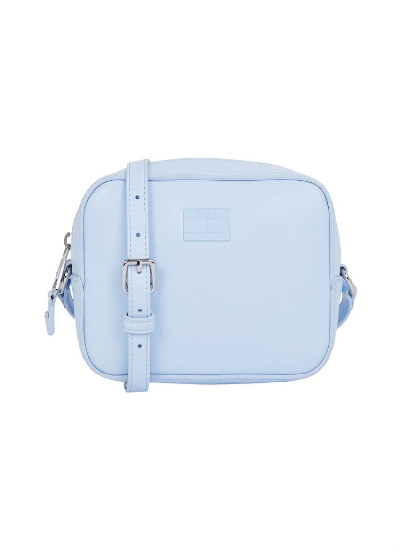 Women's Must Crossover Camera Bag - Faux Leather, Blue