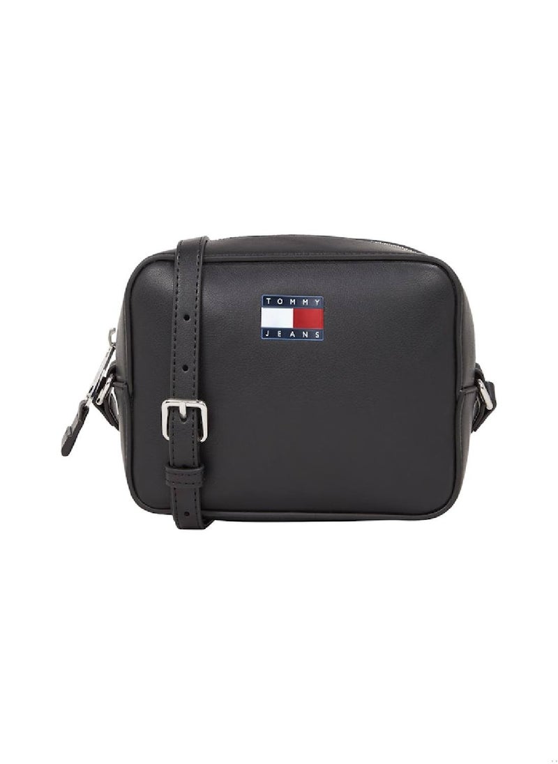Women's Must Crossover Camera Bag - Faux Leather, Black