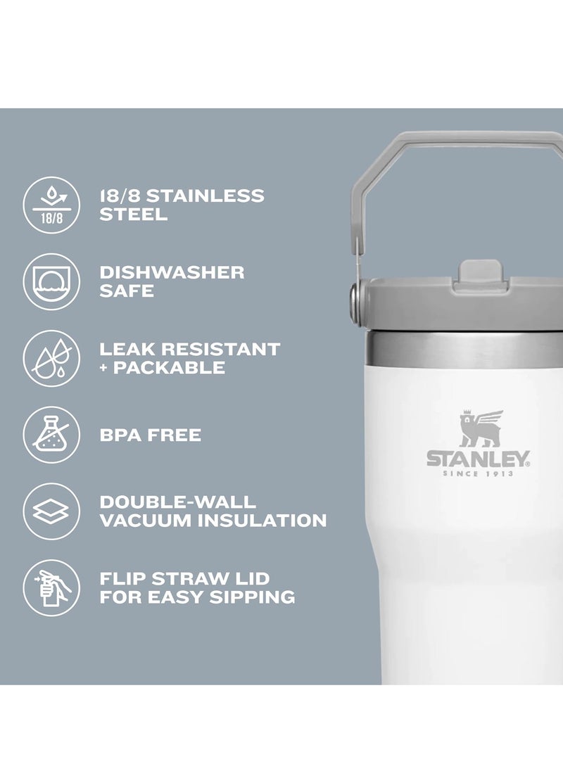 Stanley Stanley Stainless Steel Tumbler - Vacuum Insulated Water Bottle for Home, Office or Car Reusable Cup with Straw Leak Resistant Flip Cold for, 30oz