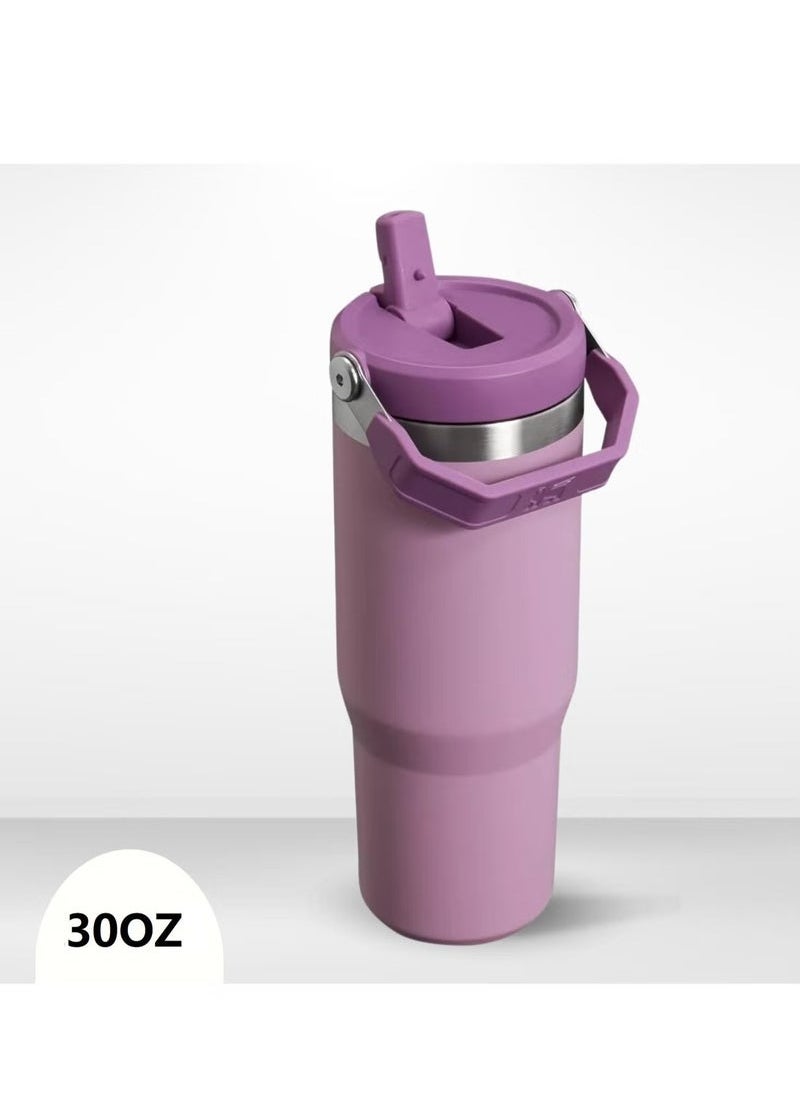 Stanley Stanley Stainless Steel Tumbler - Vacuum Insulated Water Bottle for Home, Office or Car Reusable Cup with Straw Leak Resistant Flip Cold for, 30oz