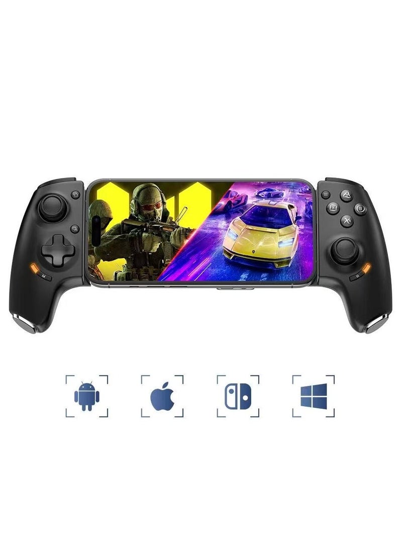 Classic Wireless Gamepad Gamwing Aobing Max Bluetooth Gaming Controller Compatible with Android iOS PC Switch Steam Xbox PS with Hall Joysticks Hall Trigger Turbo Black