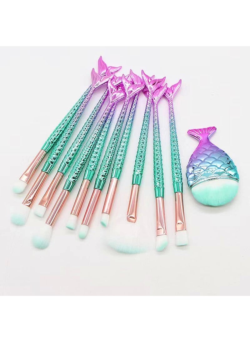 Makeup Brush Set 11Pcs Eye Makeup Brushes Eyeshadow Concealer Eyeliner Brow Blending Brush Tool
