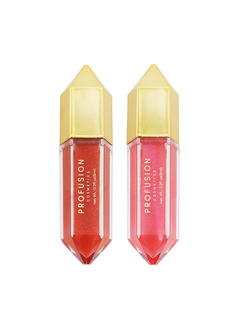 Profusion Cosmetics Lip Bouquet Nourishing Lip Gloss Achieve Bewitching Halloween Pout with This Soft Matte Finished Hydrating Duo