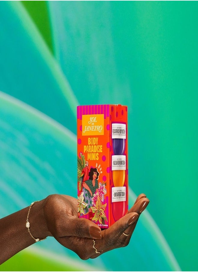Sol de jainero Body Paradise Minis Gift Set – Travel-Size Body Care Collection with Nourishing & Hydrating Formulas (25ml Each)