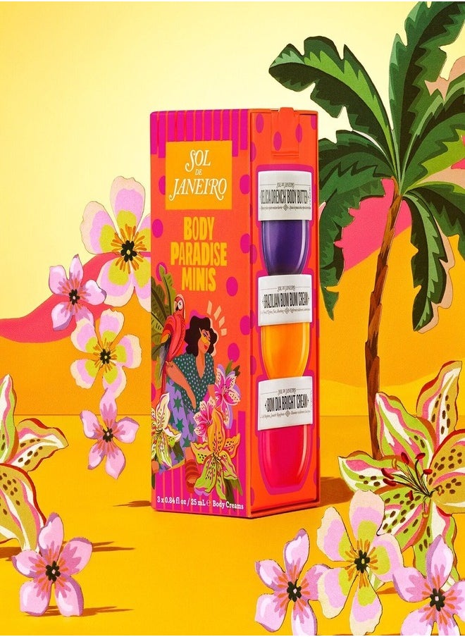 Sol de jainero Body Paradise Minis Gift Set – Travel-Size Body Care Collection with Nourishing & Hydrating Formulas (25ml Each)