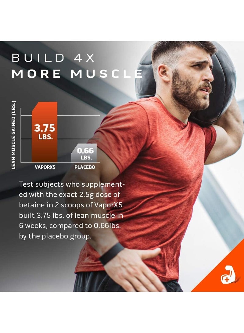 Vapor X5 Pre Workout Powder Explosive Energy And Performance Blue Razz Freeze 266 G