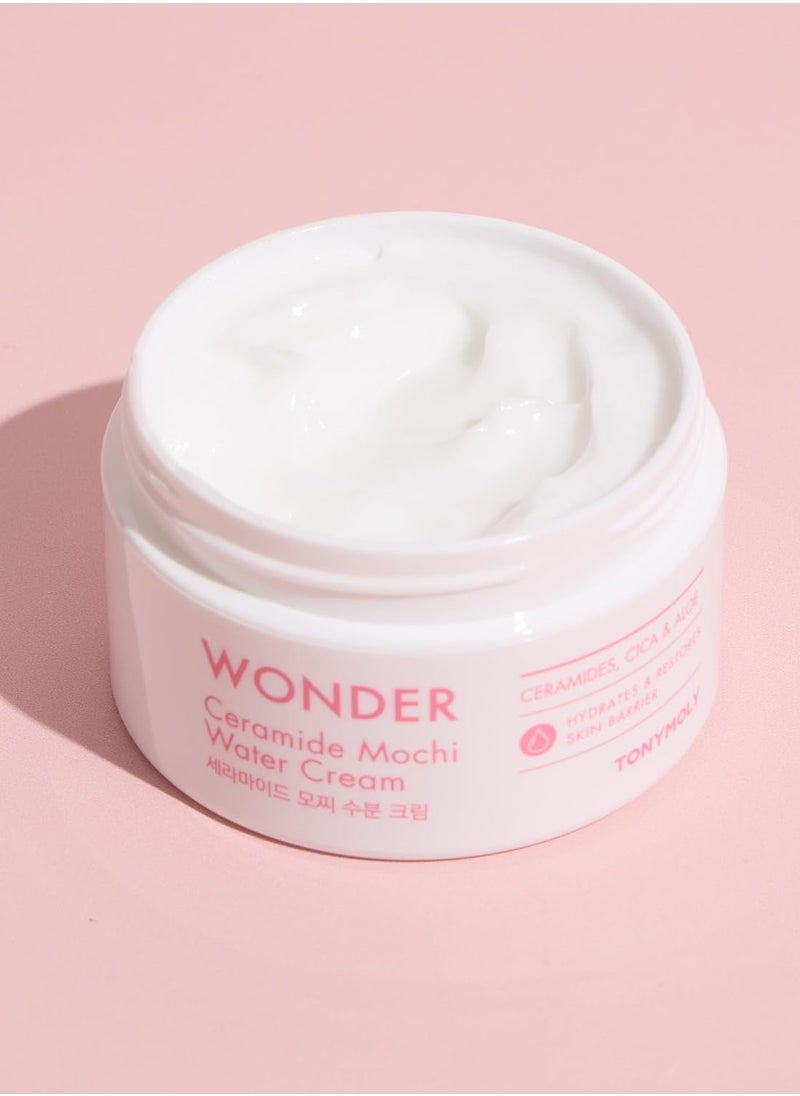 TONYMOLY Wonder Ceramide Mochi Body Cream, Moisturizing Body & Face Cream, Easter Basket Stuffer, Korean Face Moisturizer, Hydrating & Skin Repairing, for All Skin Types
