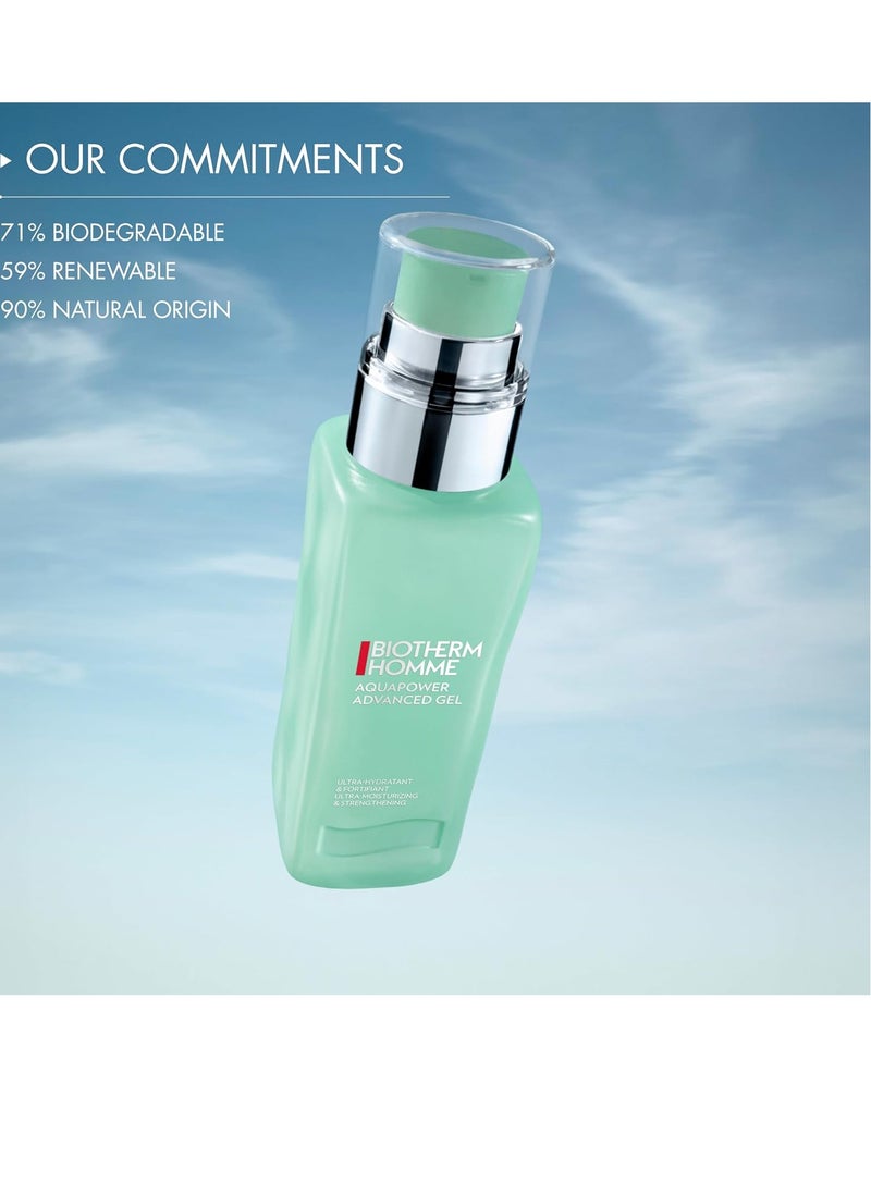 Aquapower Advanced Gel, Men's Gel Face Moisturizer That Hydrates And Strengthens Skin, Fresh And Fast-Absorbing Water-Gel Formula