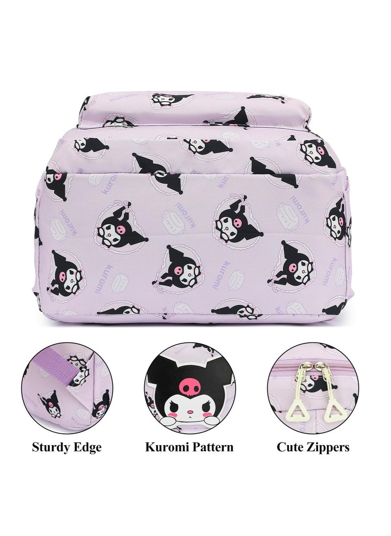 Kuromi Backpack for School Kids Backpack Laptop Backpack School Bag Cute Anime Backpack for Girls Boys