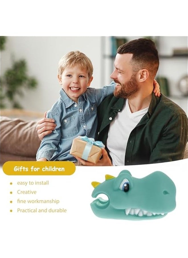 Scooter Accessories Head Toy Dinosaur Scooter Accessories Cartoon Bicycle Handlebar Decoration for Girls Boys Bike Handlebar Scooter Handgrip