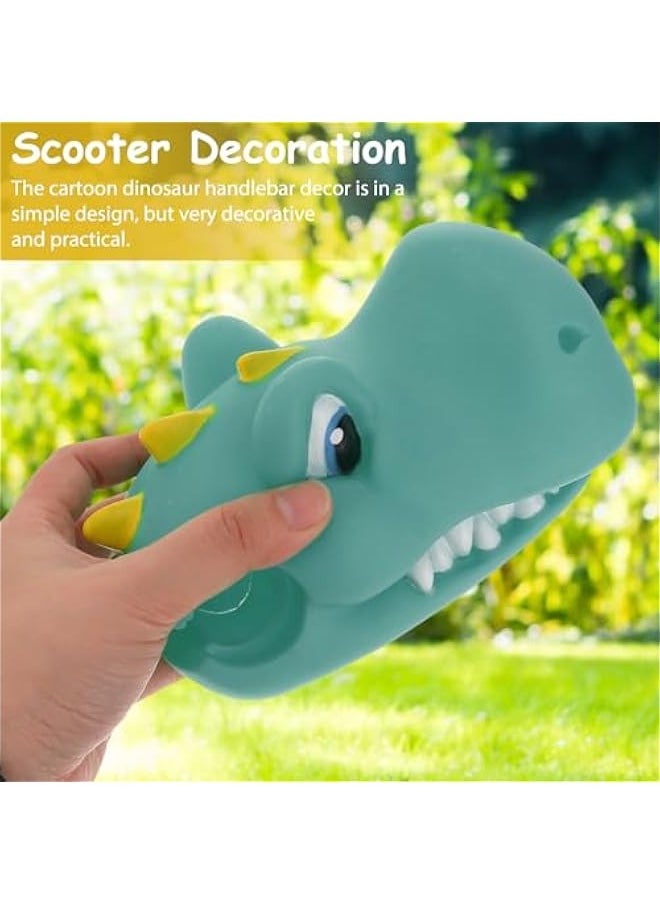 Scooter Accessories Head Toy Dinosaur Scooter Accessories Cartoon Bicycle Handlebar Decoration for Girls Boys Bike Handlebar Scooter Handgrip
