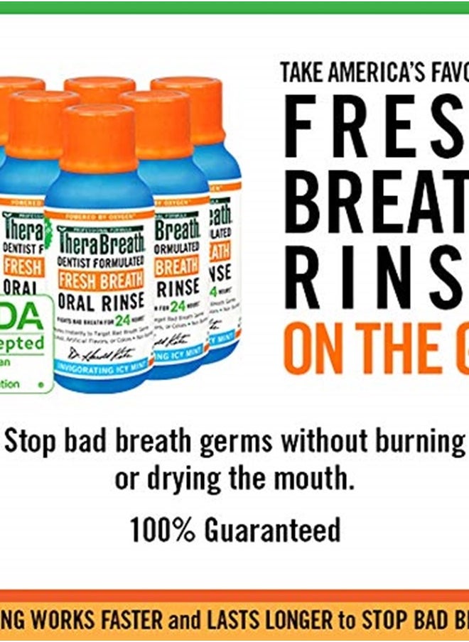 Fresh Breath Dentist Formulated Oral Rinse, Mild Mint, 3 Fl Oz (Pack of 6)