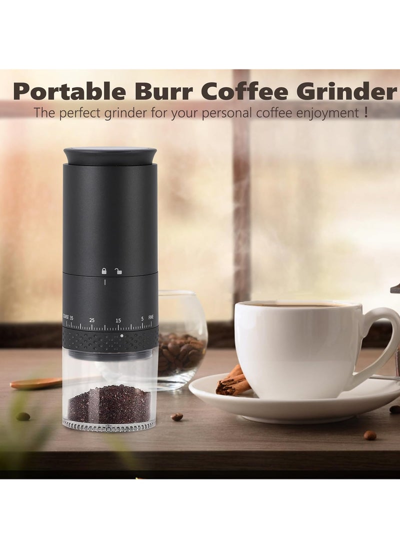 Coffee Grinder, Portable Coffee Maker with 38 Adjustable Settings, LCD Screen, USB Charging & Clean Brush, Coffee Grinder Electric for Espresso, Home, Pour Over, French Press, Travel