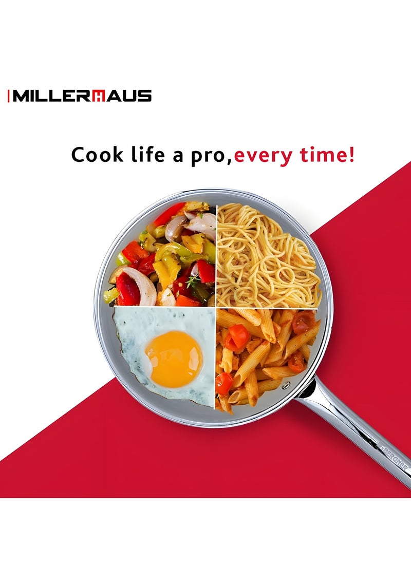 Millerhaus Tri-Ply Frypan 20cm Stainless Steel