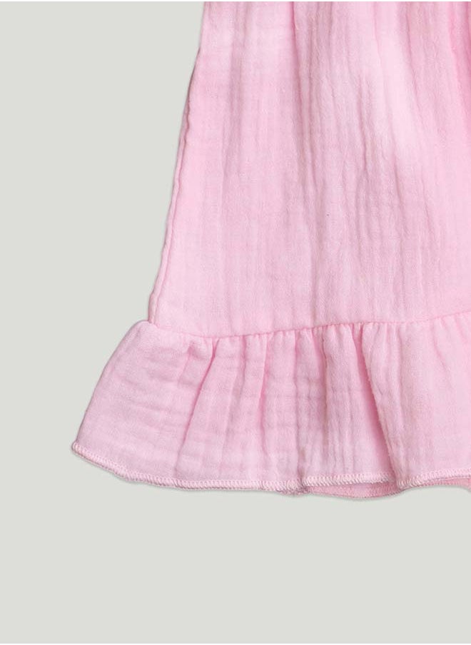 Baby Girls Midi/Knee Frocks - Cute & Trendy Summer Dress | 100% Linen Fabric | Perfect Birthday Gift