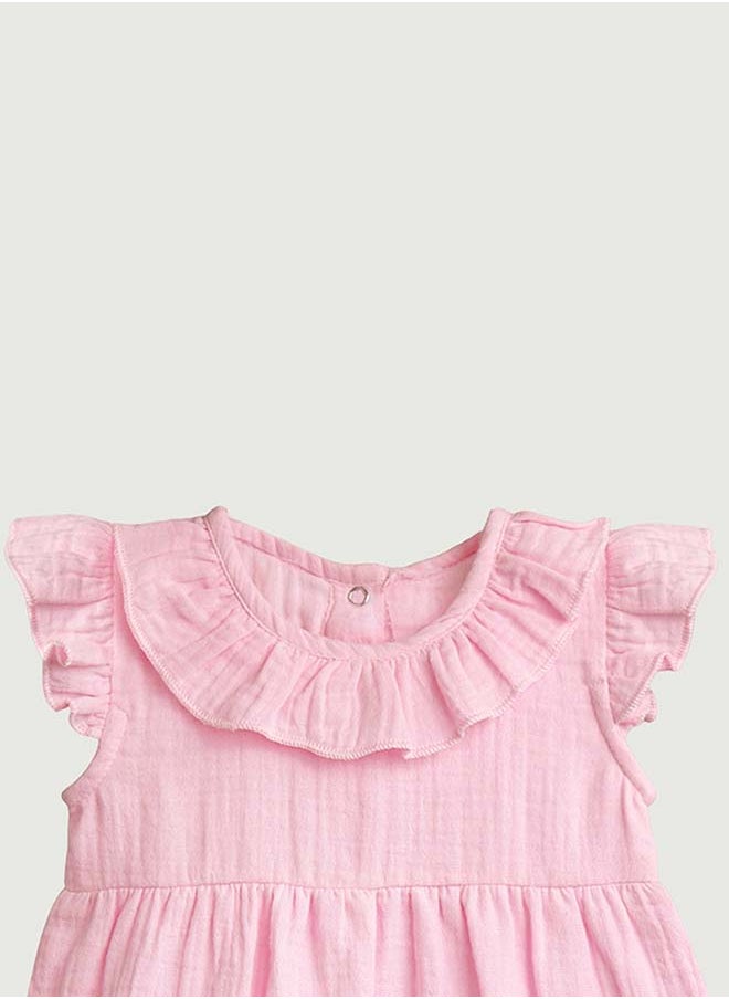 Baby Girls Midi/Knee Frocks - Cute & Trendy Summer Dress | 100% Linen Fabric | Perfect Birthday Gift
