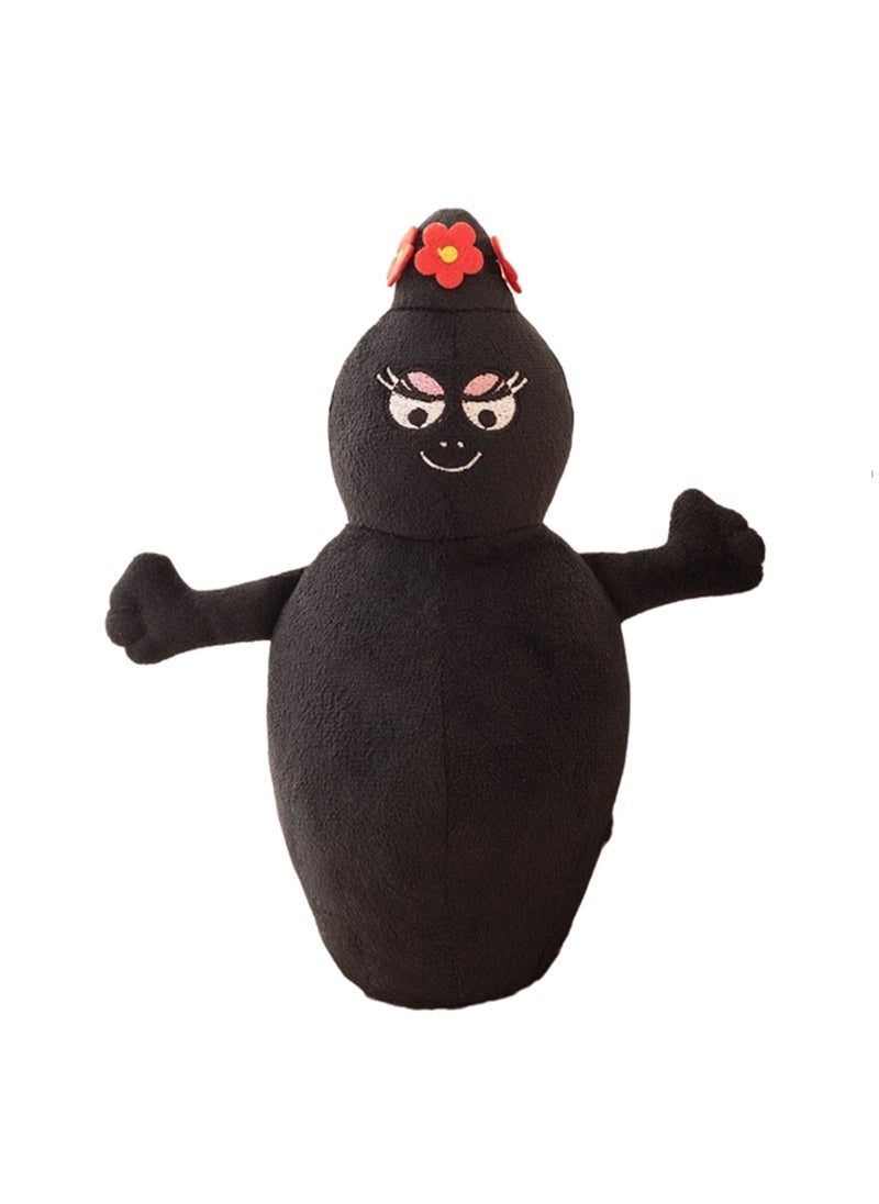 14cm Black Barbamama Plush Toy Barbapapa Creative Cute Movie Surrounding Doll Plush Doll Pillow, Boy Girl Gift