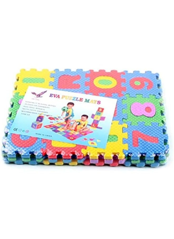 36pcs Mini Number Alphabet Alphabet Puzzle Mini Floor Mat for Baby Mini Foam Puzzle Baby Foam Play Mat Table Mat for Kids, Alphabet Mat Play Mats for Toddlers(2.4x2.4x0.4inch)