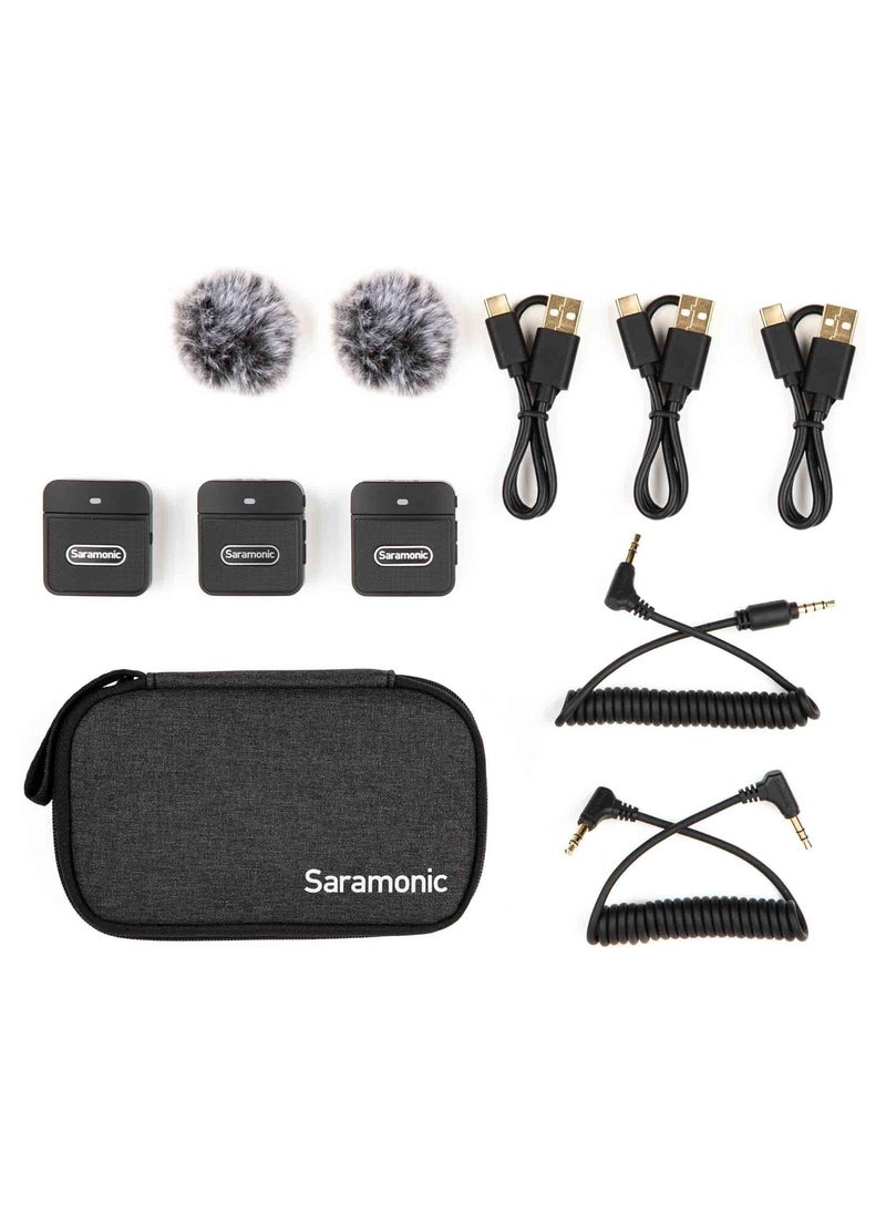 Saramonic Blink100 B2 Wireless Lavalier Microphone for Camera Camcorder Smartphone