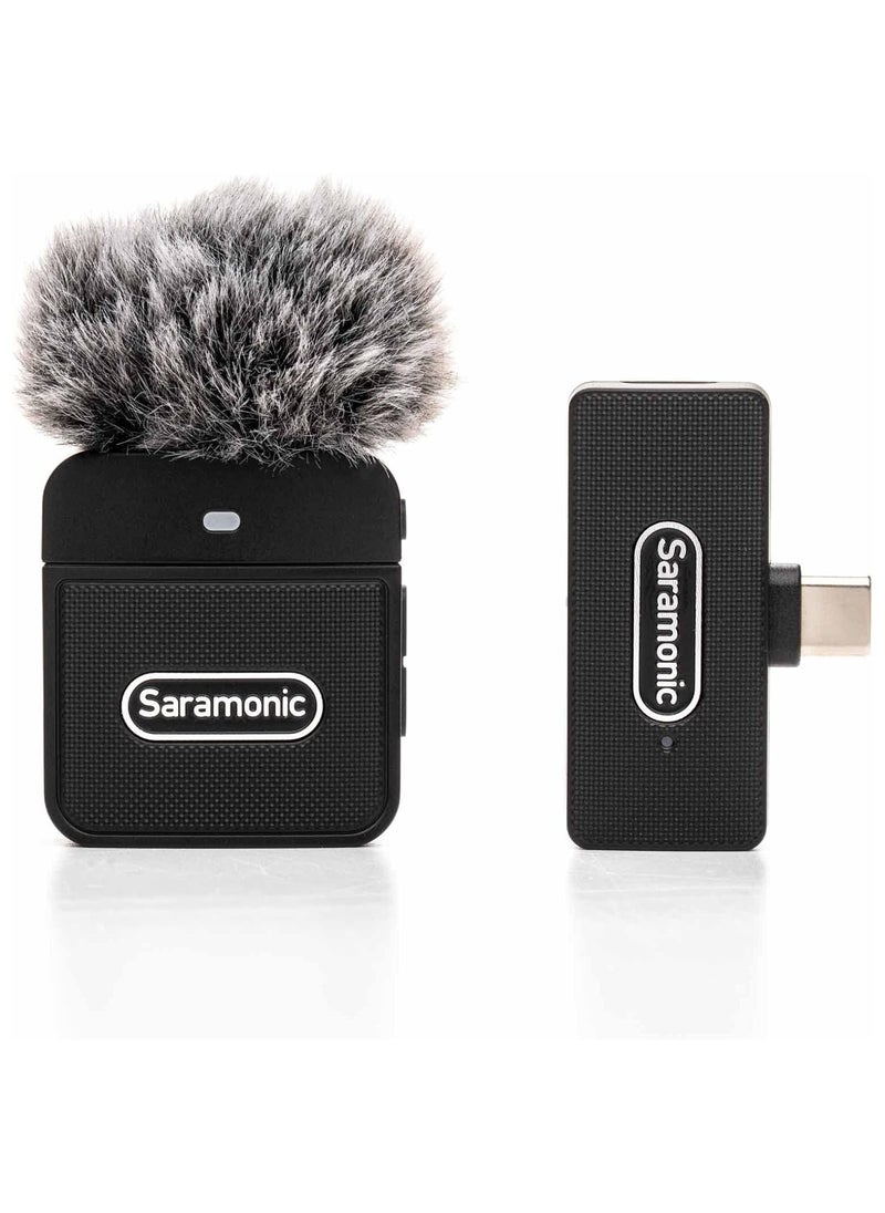 Saramonic Blink 100 B5 Ultra-Portable Clip-On Wireless Mic System w/USB-C Receiver for iPhone 15, Android, Newer iPads & Computers