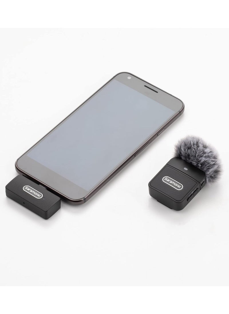 Saramonic Blink 100 B5 Ultra-Portable Clip-On Wireless Mic System w/USB-C Receiver for iPhone 15, Android, Newer iPads & Computers