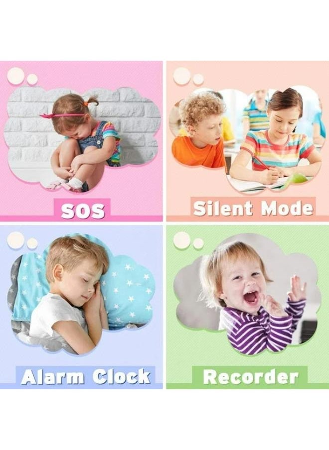 Children's IP65 Waterproof Smart Watch with SOS, Camera, Call, Music, 7 Games Puzzle, Alarm Clock, Compatible with iOS and Android for Girls and Boys