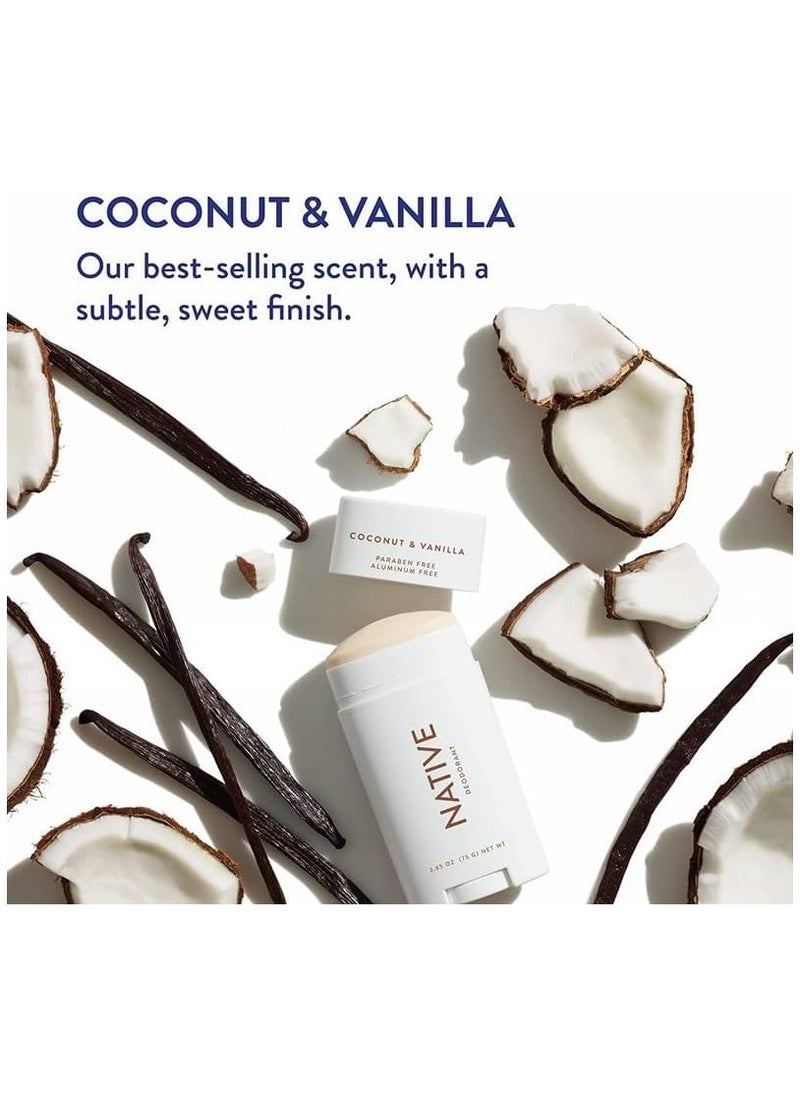 Deodorant for Women and Men - Coconut & Vanilla, 75g