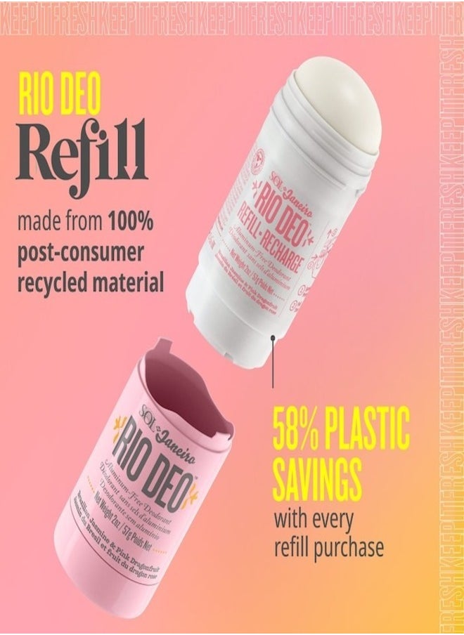 Sol de jainero Rio Deo Aluminum-Free Deodorant Cheirosa 68 – 57g | Long-Lasting Odor Protection with Papaya Enzyme & Tapioca Starch for Fresh, Smooth Skin