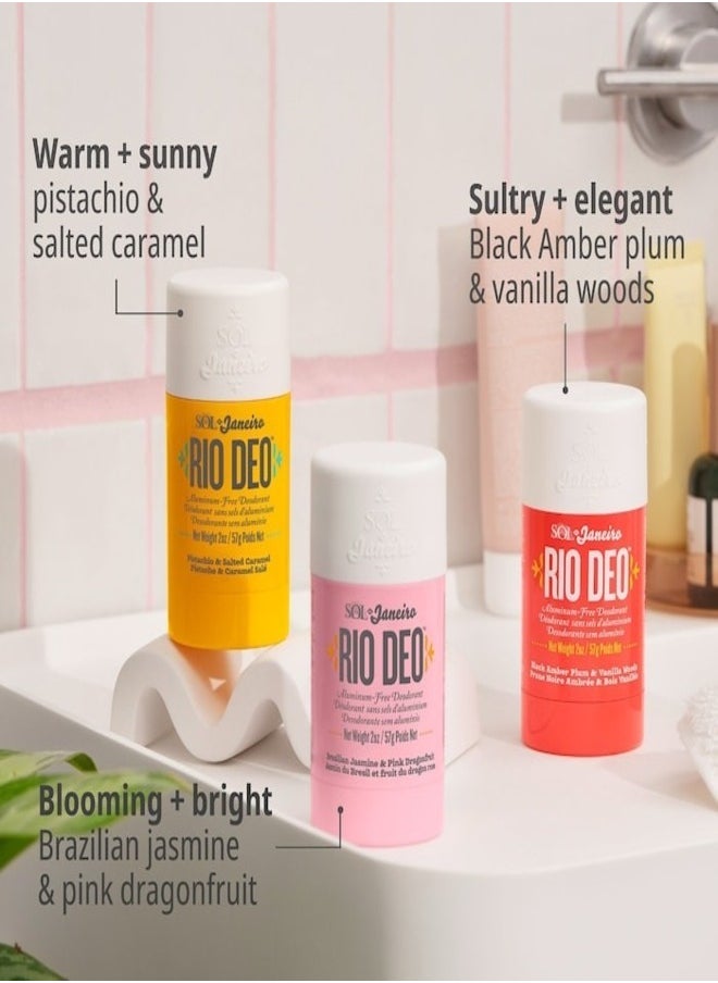 Sol de jainero Rio Deo Aluminum-Free Deodorant Cheirosa 68 – 57g | Long-Lasting Odor Protection with Papaya Enzyme & Tapioca Starch for Fresh, Smooth Skin