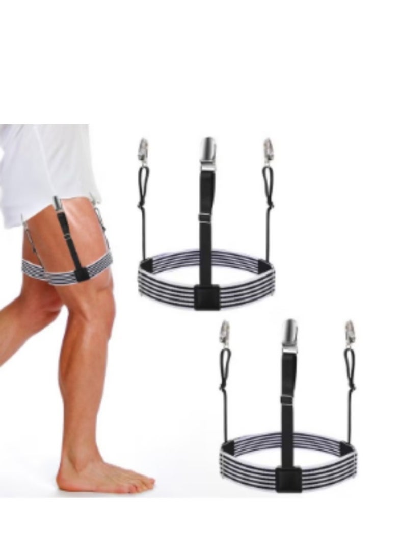 Mens Shirt Stays Shirt Holder Straps Non-slip Locking Clamps Clips