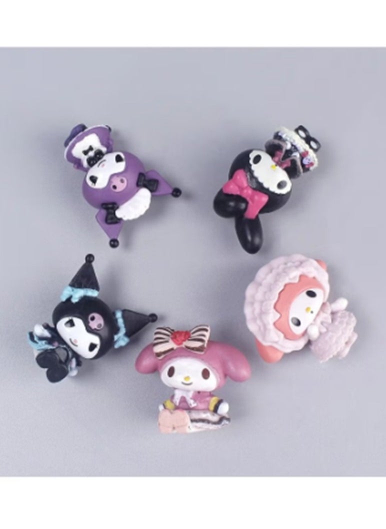 Kuromi Collectible Figure For Kids 5 Pcs Set 4x3 cm