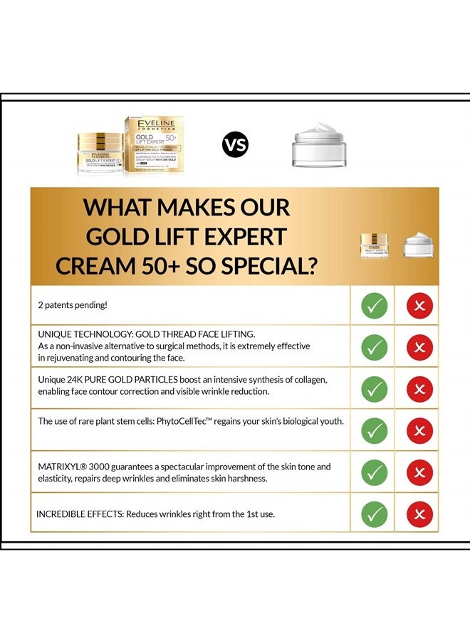 Gold 24karat Gold Lift Expert Strong Anti-Wrinkle Firming Cream Day & Night 50 + 50ml