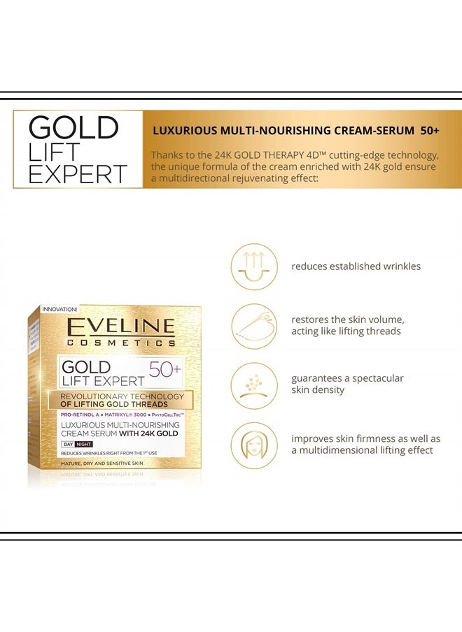 Gold 24karat Gold Lift Expert Strong Anti-Wrinkle Firming Cream Day & Night 50 + 50ml