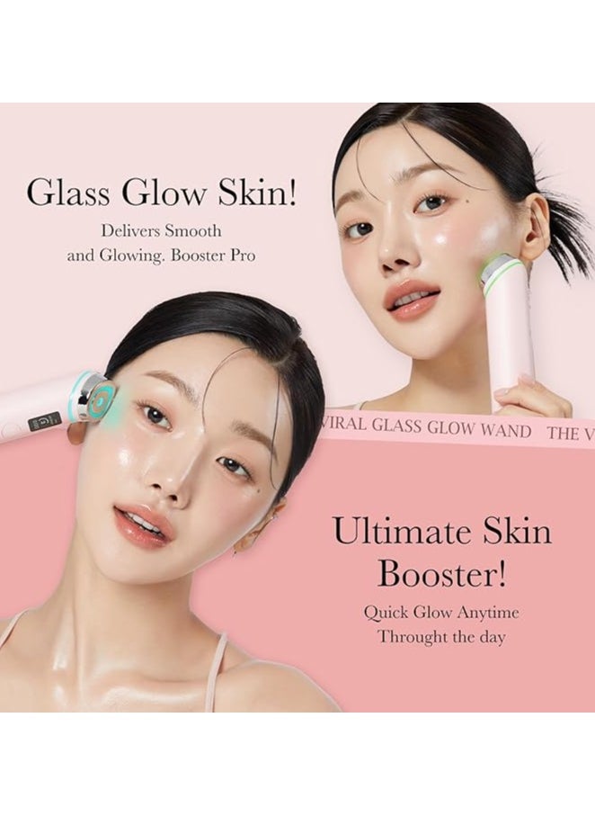 medicube Age-R Booster Pro Pink | 6-in-1 Real Glass Glow Beauty Massager | Looking Glass Skin | Korean Skin Care