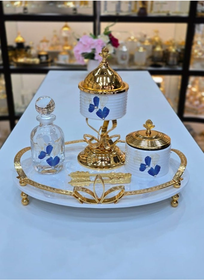 Bakhoor Burner Set Elegance Ideal Wedding Gift and Home Décor with a Blend of Arabic and English Culture