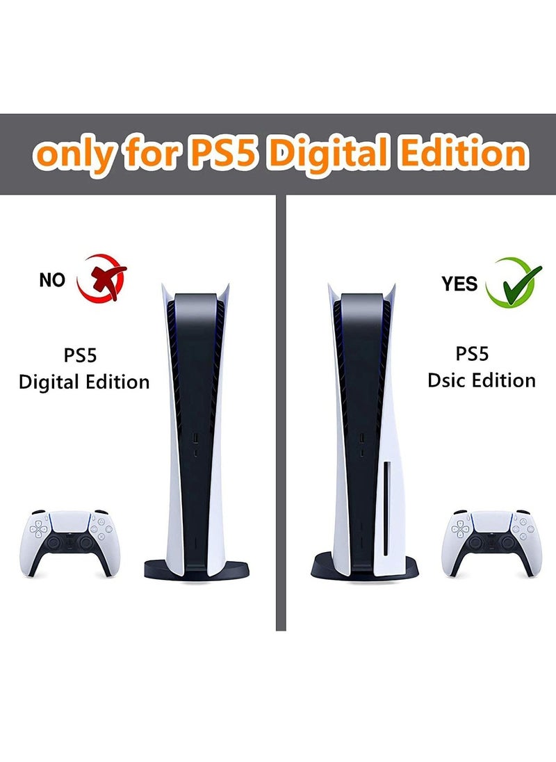 Skin for PlayStation 5 Disc Edition, Sticker for PS5 Vinyl Decal Cover for Playstation 5 Controller
