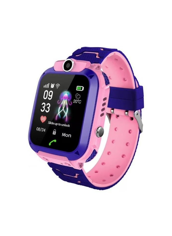 Children's IP65 Waterproof Smart Watch with SOS, Camera, Call, Music, 7 Games Puzzle, Alarm Clock, Compatible with iOS and Android for Girls and Boys(Pink)