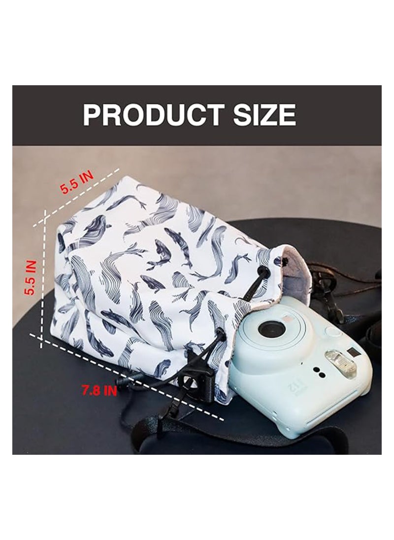 For Instax Mini 12 Case PU Leather Camera Case Specialized for Fujifilm Instax mini 12, Precise Hole Design, Perfect Fit and No Flimsy